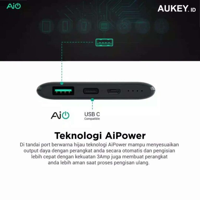 Powerbank Aukey PBXN5 PB-XN5 5000mAh - Gusti Warung Online