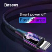 Kabel Charger Baseus Lightning Automatic Power Off - Gusti Warung Online