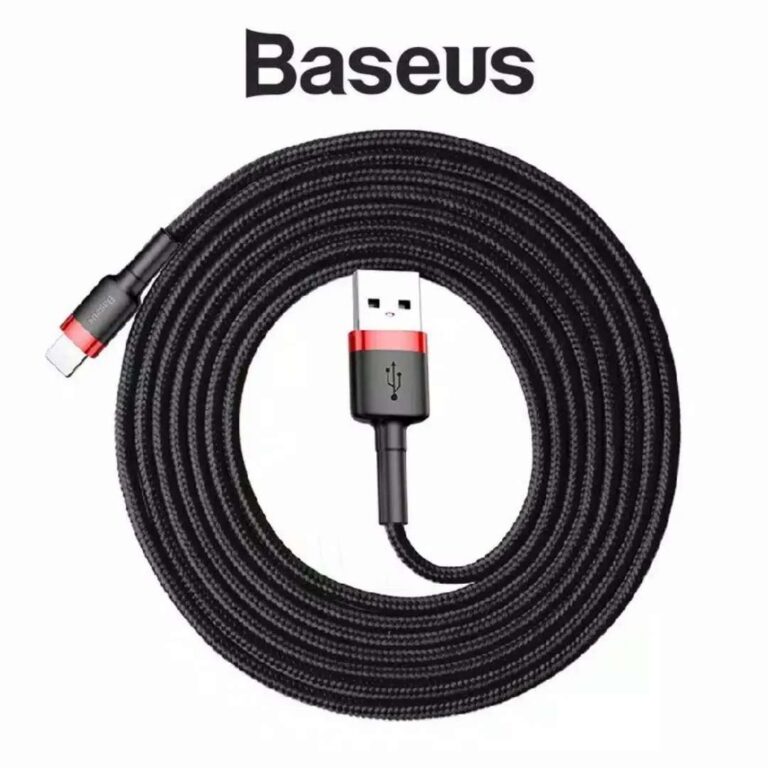 Kabel Charger Baseus Lightning Fast Charging Braided Nylon - Gusti Warung Online