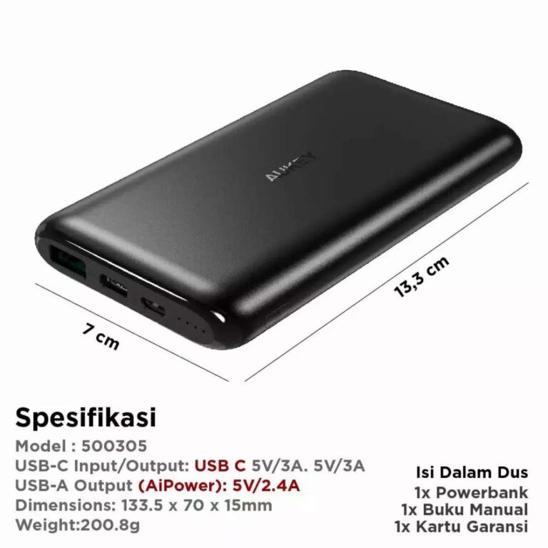 Powerbank Aukey AiPower PB XN10 PBXN10 10000mah - Gusti Warung Online