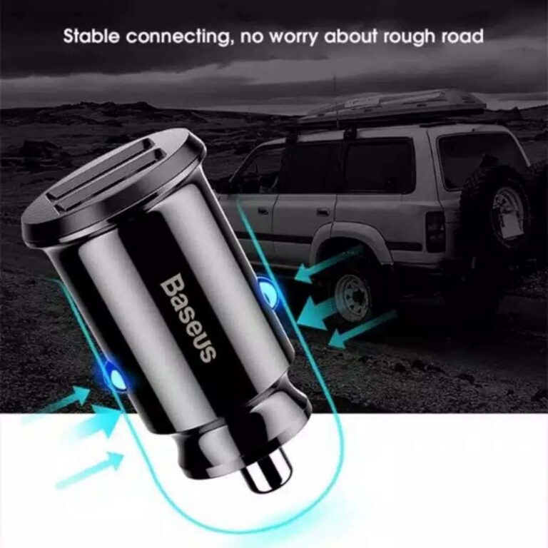 Baseus Mini USB Dual Car Fast Charging - Gusti Warung Online