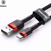 Kabel Charger Baseus Lightning Fast Charging Braided Nylon - Gusti Warung Online