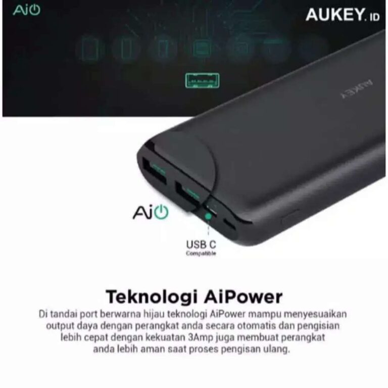 Powerbank Aukey PBXN20 20000mAh - Gusti Warung Online