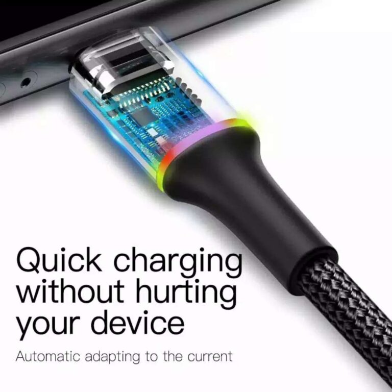 Kabel Data LED Baseus Type-C USB C Halo Fast Charging - Gusti Warung Online