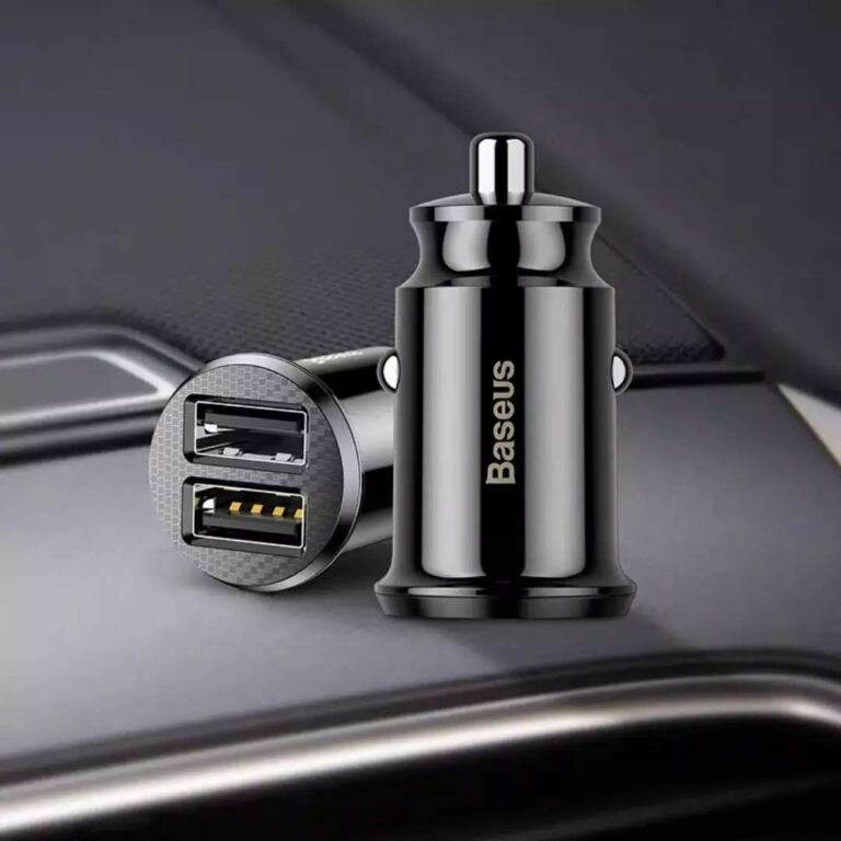 Baseus Mini USB Dual Car Fast Charging - Gusti Warung Online